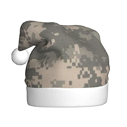 JCAKES Weihnachtsmütze mit digitaler Tarnung, Weihnachtsmannmütze für Erwachsene, Partyhut, verwendet für Weihnachtsverkleidungen, um die festliche Stimmung zu schaffen. von JCAKES