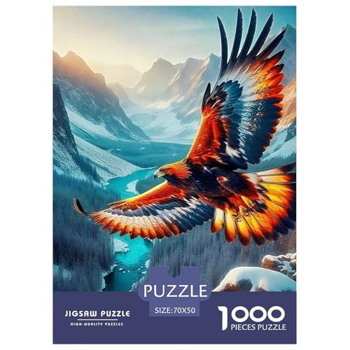 Fliegender Adler 1000-teilige Puzzles Farbenfrohes Puzzle Für Erwachsene Und Kinder Raptor Geschicklichkeitsspiel Für Die Ganze Familie, Erwachsenenpuzzle 70x50cm/1000pcs Fliegender Adler 1000-teilige Puzzles Farbenfrohes Puzzle Für Erwachsene Und Kinder Raptor Geschicklichkeitsspiel Für Die Ganze Familie, Erwachsenenpuzzle 70x50cm/1000pcs von JCOUSDAEO