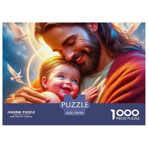 Jesus - Religion Puzzle 1000 Teile Klassische Puzzles Schwer Für Erwachsene Und Kinder Geschicklichkeitsspiel Für Die Ganze Familie,buntes Legespiel Erwachsenenpuzzle70x50cm/1000pcs Jesus - Religion Puzzle 1000 Teile Klassische Puzzles Schwer Für Erwachsene Und Kinder Geschicklichkeitsspiel Für Die Ganze Familie,buntes Legespiel Erwachsenenpuzzle70x50cm/1000pcs von JCOUSDAEO