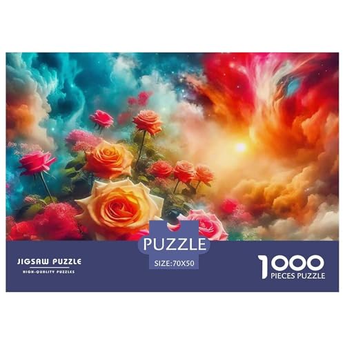 Rose 1000-teilige Puzzles Farbenfrohes Puzzle Für Erwachsene Und Kinder schöne Blume Geschicklichkeitsspiel Für Die Ganze Familie,buntes Legespiel70x50cm/1000pcs Rose 1000-teilige Puzzles Farbenfrohes Puzzle Für Erwachsene Und Kinder schöne Blume Geschicklichkeitsspiel Für Die Ganze Familie,buntes Legespiel70x50cm/1000pcs von JCOUSDAEO