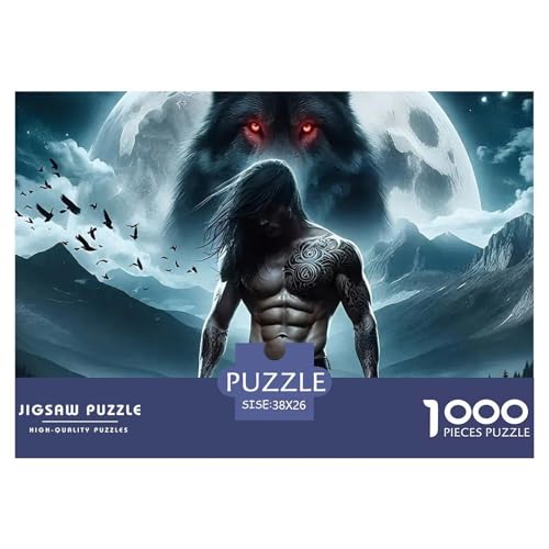 Wolf 1000 Teile Puzzle Farbenfrohes Puzzle Für Erwachsene Und Kinder Mächtige Tiere Geschicklichkeitsspiel Für Die Ganze Familie,1000-teilige Puzzles38x26cm/1000pcs Wolf 1000 Teile Puzzle Farbenfrohes Puzzle Für Erwachsene Und Kinder Mächtige Tiere Geschicklichkeitsspiel Für Die Ganze Familie,1000-teilige Puzzles38x26cm/1000pcs von JCOUSDAEO