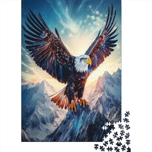 Adler Puzzle 1000 Teile Erwachsene Puzzles Für Erwachsene Klassische Puzzles 1000 Teile Erwachsene Puzzlespiel Schwer Pädagogisches Spielzeug Erwachsene Kinder Puzzel 1000pcs (75x50cm) von JDDEISKKE