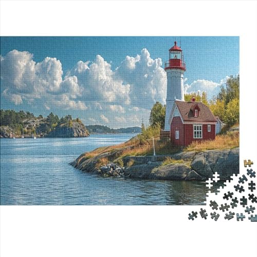 Beacon Holzpuzzle 300 Teile Puzzlespiel Mit Poster Light Herausforderung Geeignet Für Erwachsene Farbe Puzzle Souvenirs 300pcs (40x28cm) von JDDEISKKE