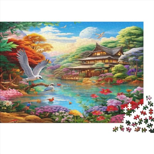 Birds And Flowers 500 Stück Puzzlespiele Für Erwachsene Family Fun Game Beautiful Herausforderung Jigsaw Puzzles for Für Erwachsene Und Kinder Ab 14 Jahren Farbe Puzzle Einzigartige Geschenke 500pcs von JDDEISKKE