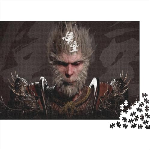 ‌Black Myth Wukong Fortgeschrittene Puzzles 300 Teile Puzzlespiel Mit Poster erschüttern Lord Herausforderung Geeignet Für Erwachsene Farbe Puzzle Souvenirs 300pcs (40x28cm) von JDDEISKKE