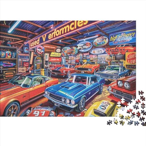 Car Fortgeschrittene Puzzles 300 Teile Für Erwachsene Vibrant Herausforderung Geeignet Für Erwachsene Farbe Puzzle Souvenirs 300pcs (40x28cm) von JDDEISKKE