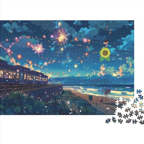 Cartoon Fortgeschrittene Puzzles 300 Teile Familien-Puzzlespiel Landscape Herausforderung Geeignet Für Erwachsene Farbe Puzzle Souvenirs 300pcs (40x28cm) von JDDEISKKE