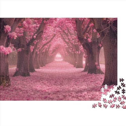 Cherry Holzpuzzle 300 Teile Für Erwachsene Romantic Stress Abbauen Geeignet Für Erwachsene Farbe Puzzle Geschenk 300pcs (40x28cm) von JDDEISKKE