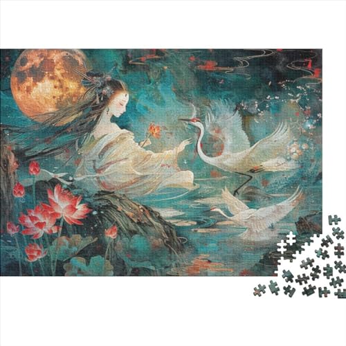 Fairies Fortgeschrittene Puzzles 300 Teile Für Erwachsene Chinese Style Herausforderung Geeignet Für Erwachsene Farbe Puzzle Geschenk 300pcs (40x28cm) von JDDEISKKE