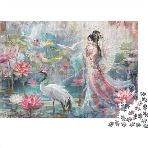 Fairies Puzzle 300 Teile Für Erwachsene Chinese Style Stress Abbauen Geeignet Für Erwachsene Farbe Puzzle Souvenirs 300pcs (40x28cm) von JDDEISKKE