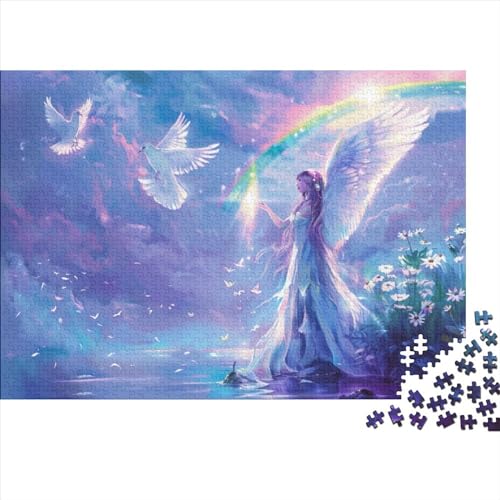 Fairy Puzzle 300 Teile Familien-Puzzlespiel Style of Fantasy Art Herausforderung Geeignet Für Erwachsene Farbe Puzzle Souvenirs 300pcs (40x28cm) von JDDEISKKE