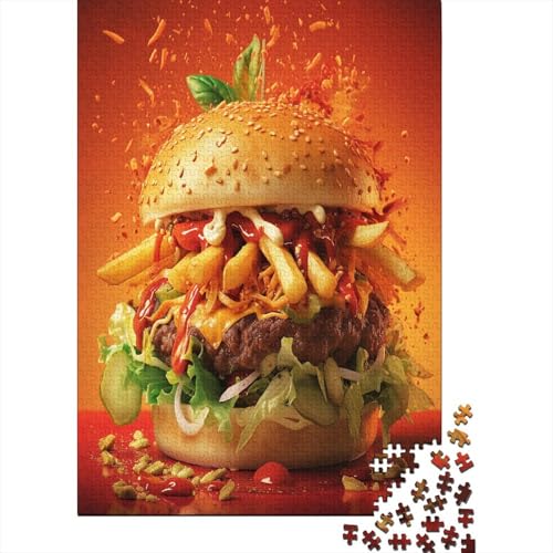 Hamburger Puzzle 1000 Teile Erwachsene Puzzles Für Erwachsene Klassische Puzzles 1000 Teile Erwachsene Puzzlespiel Schwer Pädagogisches Spielzeug Erwachsene Kinder Puzzel 1000pcs (75x50cm) von JDDEISKKE