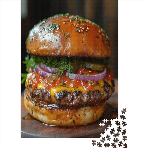 Hamburger Puzzle 1000 Teile Erwachsene Puzzles Für Erwachsene Klassische Puzzles 1000 Teile Erwachsene Puzzlespiel Schwer Pädagogisches Spielzeug Erwachsene Kinder Puzzel 1000pcs (75x50cm) von JDDEISKKE