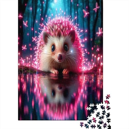 Igel 1000 Teile,Impossible Puzzle,GesKükenlichkeitsspiel Für Die Ganze Familie, Erwachsenen Puzzlespiel Puzzel 1000pcs (75x50cm) von JDDEISKKE