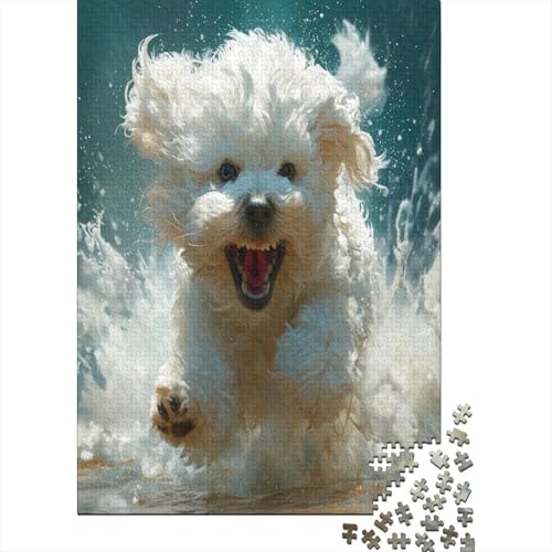 Maltese Hund 1000 Stück Puzzle Für Erwachsene 1000 Stück Puzzle Für Erwachsene-Crazy Süßigkeiten-1000 Stück Puzzle Große Puzzles Kinder Lernspiel Spielzeug Geschenk Puzzel 1000pcs (75x von JDDEISKKE