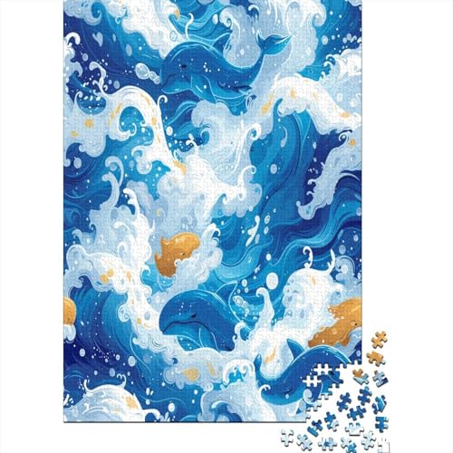 Ozean Wave Puzzle 1000 Teile Erwachsene Puzzles Für Erwachsene Klassische Puzzles 1000 Teile Erwachsene Puzzlespiel Schwer Pädagogisches Spielzeug Erwachsene Kinder Puzzel 1000pcs (75x50cm) von JDDEISKKE