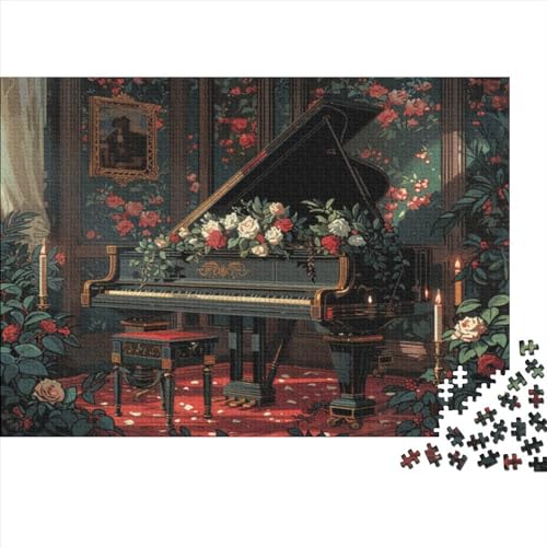 Piano Puzzle 1000 Teile Für Erwachsene Art Style Stress Abbauen Geeignet Für Erwachsene Farbe Puzzle Einzigartige Geschenke 1000pcs (75x50cm) von JDDEISKKE