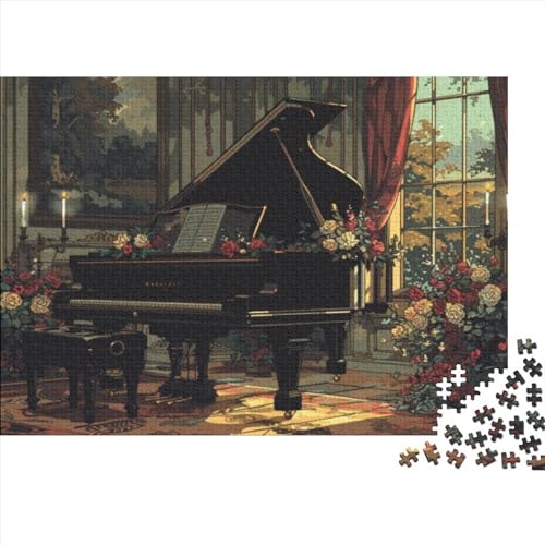 Piano Puzzle 1000 Teile Für Erwachsene Art Style Stress Abbauen Geeignet Für Erwachsene Farbe Puzzle Einzigartige Geschenke 1000pcs (75x50cm) von JDDEISKKE