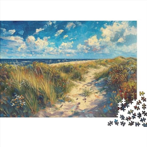 Scenery Fortgeschrittene Puzzles 300 Teile Puzzlespiel Mit Poster Aesthetic Herausforderung Geeignet Für Erwachsene Farbe Puzzle Geschenk 300pcs (40x28cm) von JDDEISKKE