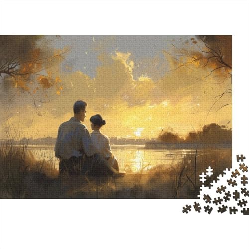 The Two of Us Fortgeschrittene Puzzles 300 Teile Puzzlespiel Mit Poster Romantic Stress Abbauen Geeignet Für Erwachsene Farbe Puzzle Souvenirs 300pcs (40x28cm) von JDDEISKKE