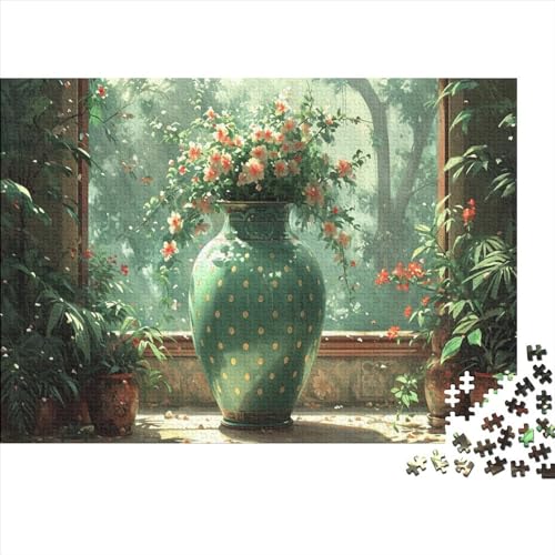 Vases Holzpuzzle 1000 Teile Puzzlespiel Mit Poster Chinaware Herausforderung Geeignet Für Erwachsene Farbe Puzzle Geschenk 1000pcs (75x50cm) von JDDEISKKE