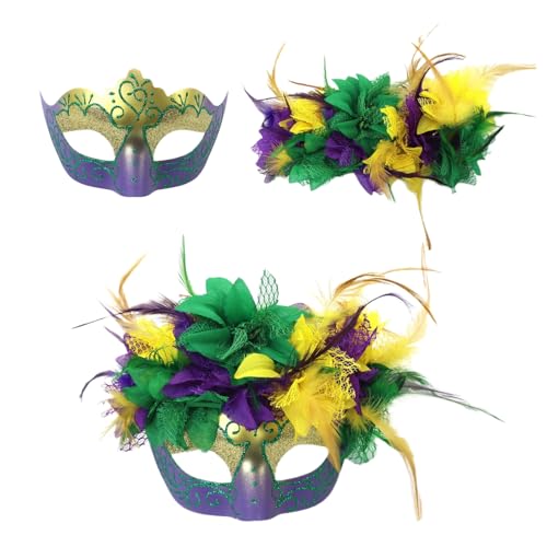 JDNH Pailletten gefiedert Karneval Venezianer Karneval Maskerade für Frauen Mädchen Halloween Party Cosplay Requisiten von JDNH