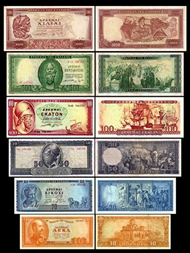 *** 10-1000 griechische Drachmai 6 Banknoten - 3.Serie - 1954-1956 - Reproduktion *** *** 10-1000 griechische Drachmai 6 Banknoten - 3.Serie - 1954-1956 - Reproduktion *** von JDS Collection