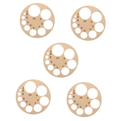 JECOMPRIS 5St Diagramm des Gebärmutterhalses geschnitztes fetales Positionsrad Rad zur Positionierung der Halswirbelsäule Hebammen-Dekor Diagramme zur Zervixdilatation Holzmodell hölzern von JECOMPRIS