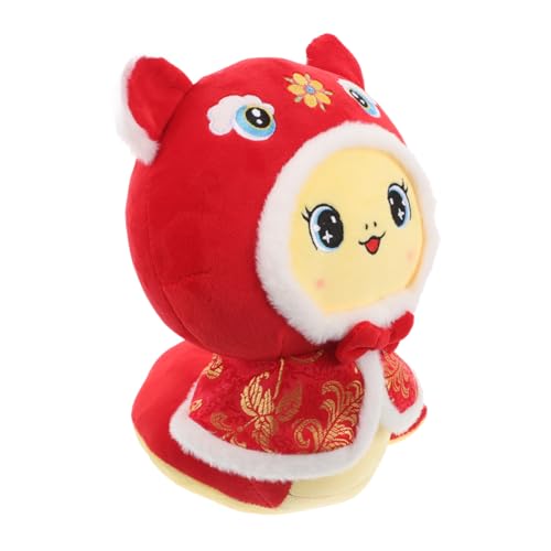 JECOMPRIS Plüsch Spielzeug Kuscheltier Für Jahr Cartoon Snake Mascot Perfektes Für Chinesischen Neujahrsfest Für Mädchen JECOMPRIS Plüsch Spielzeug Kuscheltier Für Jahr Cartoon Snake Mascot Perfektes Für Chinesischen Neujahrsfest Für Mädchen von JECOMPRIS