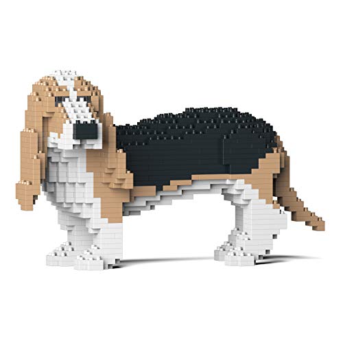 JECKA Animal Building Blocks for Kidults Basset Hound 01S-M02 von JEKCA