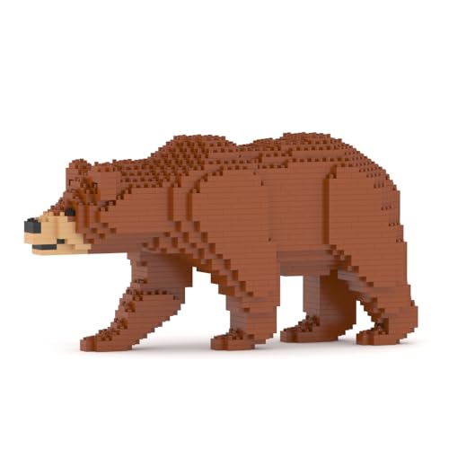 JECKA Animal Building Blocks for Kidults Brown Bear 01S von JEKCA