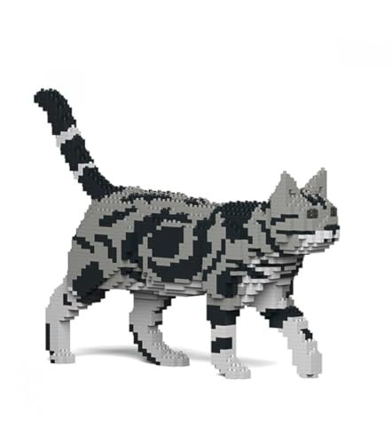 JEKCA | American Shorthair Cat 02S-M01 - Baustein-Set, Skulpturen aus Blöcken von JEKCA