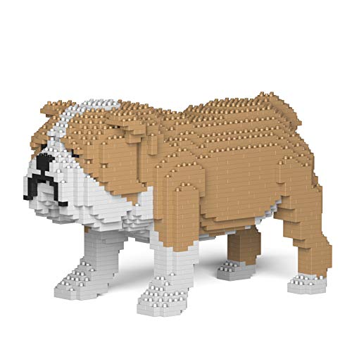 JEKCA | English Bulldog 01S-M03 - Bausteine, Bausteine, Skulpturen zum Bauen, Sammeln, perfekte Geschenkidee von JEKCA