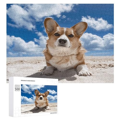 JEKYQ Puzzle 1000 500 300 Teile Personalisierte Fotos Puzzle mit Aufbewahrungstasche Liegend am Strand Puzzles Herausfordernde Bilderpuzzle Männer Frauen Wohnkultur Holzpuzzles für Familie von JEKYQ