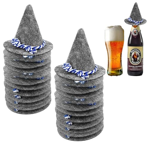 JEONDFG 24 Stück Mini Oktoberfest Hut,Oktoberfest Deko Seppelhut Klein Filzhut,Mini Oktoberfest Hut Klein,Filzhut Trachtenhütchen Deko,für Karneval Oktoberfest JEONDFG 24 Stück Mini Oktoberfest Hut,Oktoberfest Deko Seppelhut Klein Filzhut,Mini Oktoberfest Hut Klein,Filzhut Trachtenhütchen Deko,für Karneval Oktoberfest von JEONDFG