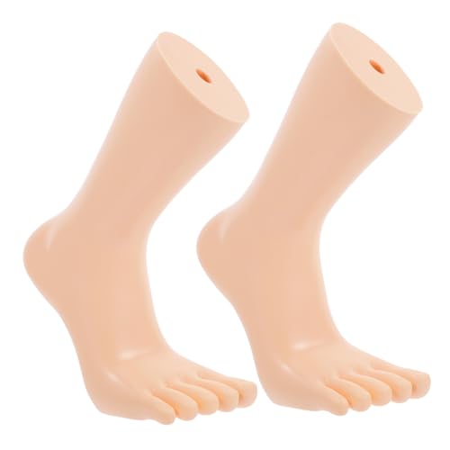 JEWEDECO 1 Paar Zehensocken Weibliches Fußsockenmodell Socken-display-form Mannequin-fußanzeige Schaufensterpuppenfußständer Sandalen-displayhalter Formen Für Fußkettchen Vinyl von JEWEDECO