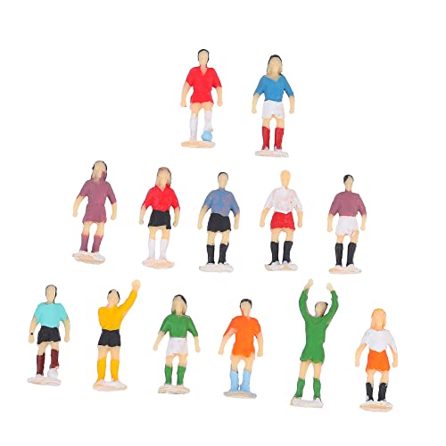 JEWEDECO 1 Set/Miniatur Fußballspieler Figuren Dekorative Sandtisch Figuren Für Modelleisenbahn Und Dioramen Realistische Charaktermodelle Für Fußball Szenen von JEWEDECO