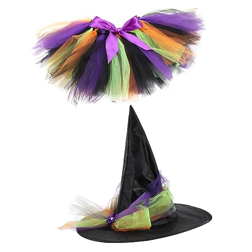 JEWEDECO 1 Satz Halloween- -Kinderrockanzug halloween costume halloween kleidung bequemes Halloween-Kostüm tragbare Hexenkleidung Party-Halloween-Kostüm Festivalbedarf Polyester von JEWEDECO