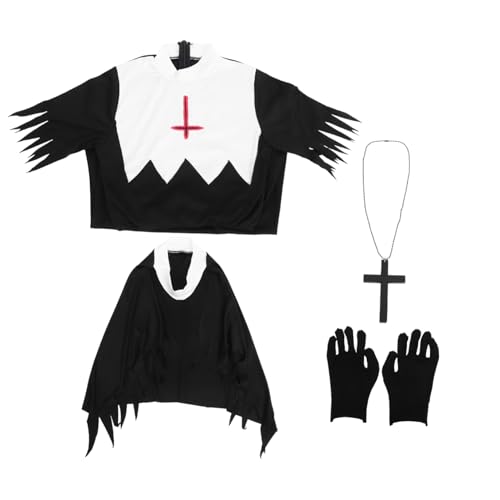 JEWEDECO 1 Satz Halloween-Kleider Kostümzubehör Partykleidung Halloween Party Kostümparty Zubehör frauenkleidung damenbekleidung dekoration Outfit Damen Foto-Requisiten Polyester Black von JEWEDECO