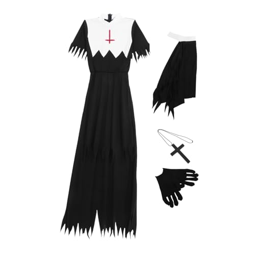 JEWEDECO 1 Satz Halloween-Kleider Kostümzubehör Verkleidungszubehör maske Halloween-Attacken Halloween Party Halloweenkostüm Gruseliges Halloween-Outfit Outfit Damen Frauenkostüm Polyester von JEWEDECO