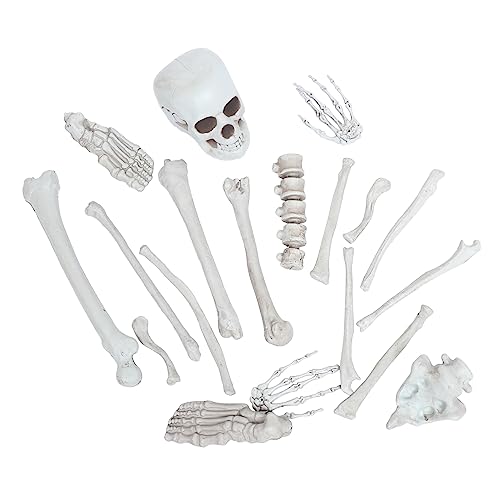 JEWEDECO 1 Satz Simuliertes Skelett Skelettknochen Friedhof menschliche Schädel halloween halloween schädel bones künstlicher Schädel gebrochene menschliche Knochen Plastik von JEWEDECO