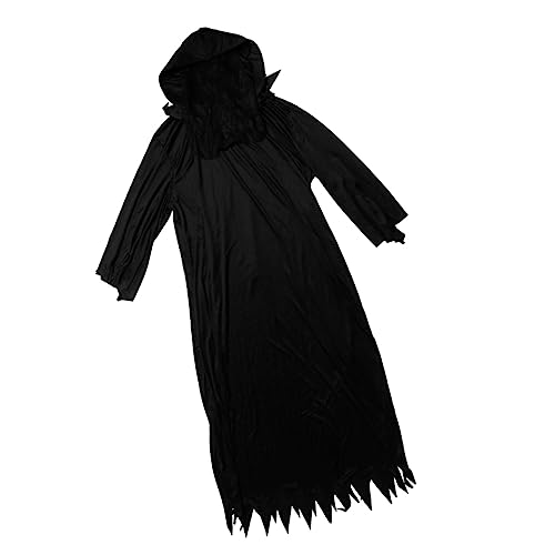 JEWEDECO 1 Stück Schwarzes Halloween Kostüm Für Damen Kreatives Cosplay Outfit Lustiges Party Kleid Für Halloween Feiern Und Kostümpartys von JEWEDECO