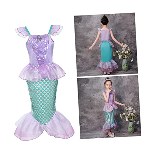 JEWEDECO 1Stk Mädchenrock one piece kleidung kinderkleider girl dance dance dance kinderkostüme kinderkleidung mermaids prinzessinnenkleider kinder Feenkleid Meerjungfrauenkleid für Kinder von JEWEDECO