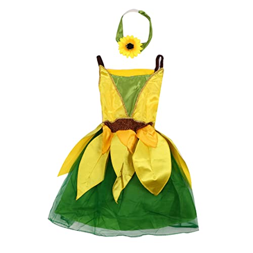 JEWEDECO 1Stk Partyrock kinderkleider kinderkleidung festliche kleidung bee costume trachtenstutzen kinder Sonnenblumen-Outfits Outfits für Mädchen Tutu-Kleider für Mädchen Tutu-Rock Yellow von JEWEDECO