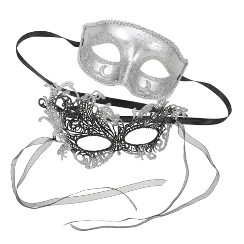 JEWEDECO 2St Retro- Karnevalsmaske Cosplay- Dekorative Festliche Masken Modemaske Cosplay-Partymaske Partymasken Masken verkleiden Frauen-Maskerade- Plastik von JEWEDECO