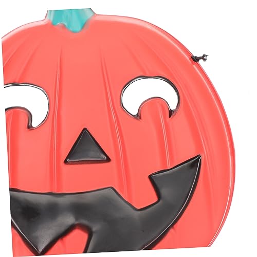 JEWEDECO 2st Halloween-maske Streichmaske Für Halloween Gruselige Partymasken Halloween-party Halloween-kürbismaske Halloween-horror-maske Halloween-gruselmasken Maskerade-maske Rot Plastik von JEWEDECO