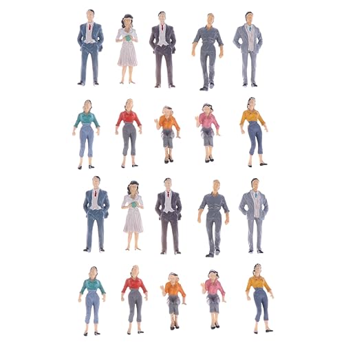 JEWEDECO 30St vorbildlicher Mann Personenfiguren skalieren bemalte Fahrgastfiguren Figuren der Zuganlage miniaturfiguren miniaturen Figuren Baufiguren Modell bemalte Figuren Plastik. von JEWEDECO