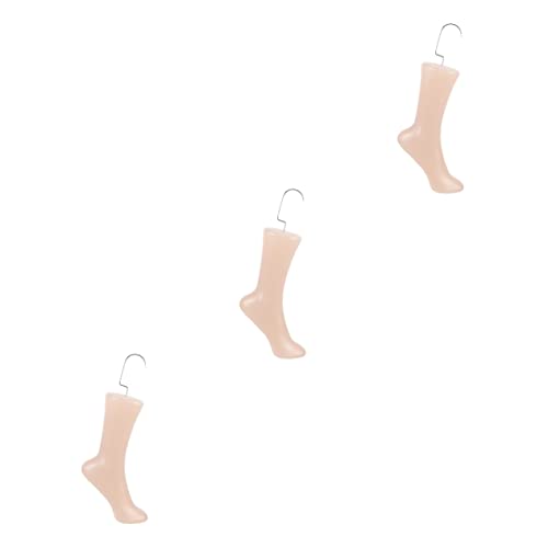 JEWEDECO 3St Fußmodell schaufensterpuppe maneküre- set schuhshrank shoe rack Sockenmodell für weibliche Füße Form für Fußkettchen weibliche Füße Socken Display-Modell Mannequin-Füße Plastik von JEWEDECO