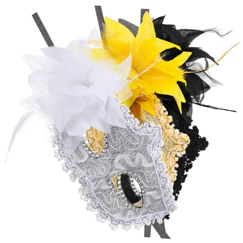 JEWEDECO 3St Maske aus Rosenspitze Venezianische Partymasken Halloween-Gesichtsmaske Partymasken aus Spitze Kostüm Party Maske Dekor Tiermasken Kopfbedeckung anziehen Plastik von JEWEDECO