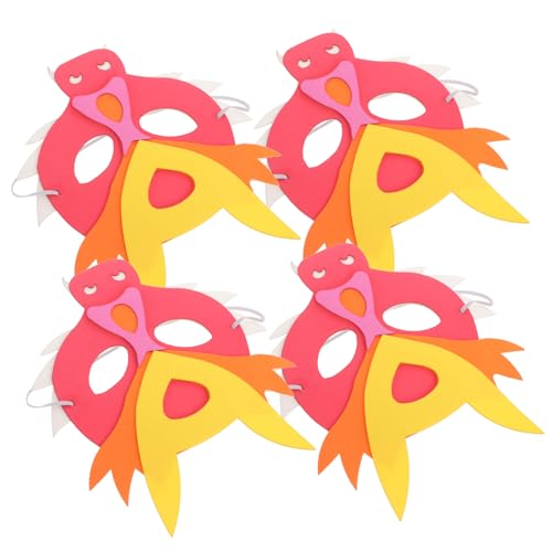 JEWEDECO 4 Stück Kinder Jahr Des Drachen Maske Lustige Maske Cosplay Drachenmaske Drachenmaske Für Kinder Partymaske Drachenmaske Für Party Drachenmaske Für Cosplay Dekorative von JEWEDECO